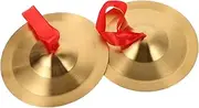 COOPHYA 1 Pair Alloy Marching Cymbals Versatile Boys and Girls Adult Percussion Instrument Cymbals for Music Educati