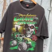Grave Digger Monster Truck Retro Classic style Reprint Tshirt For Men Women