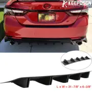 For Toyota Camry Rear Lip Bumper Diffuser Shark Fin Spoiler Wing Lip Splitter (for: Toyota)