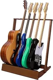 STRICH Multi Guitar Stand Rack, Padded Floor Display for Outing Gigs, Home, Studio, SMT-20 Standard (6-Holder)