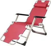 Zero Gravity Lounge Chair, Zero Gravity Chair Folding Recliners Lounge Chair Folding Leisure Lazy Siesta Chair Multi-Angle Adjustment Indoor and Outdoor Load-Bearing 200 Kg Red and Blue Lounge Chair