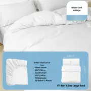 4 Packaging White Disposable Travel Bedding Set - Waterproof & Clean, Soft Non-W