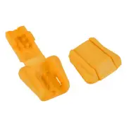 25 Pack Zipper Pull Cord Ends Zip Clip Buckle Rope End Lock 18mm Yellow