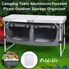 Levede Folding Camping Table Aluminium Portable Picnic Outdoor Storage Organizer