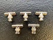 4 Shure, Sennheiser, BNC Antenna Splitter Male To Dual Female Adapter Connector