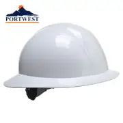 Portwest PS52 PW White Full Brim Future Hard Hat