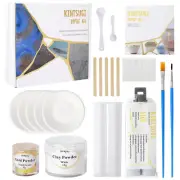 Kintsugi Repair Kit Gold Food Safe Glue Edible Mica Powder Ceramics Porcelain