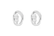 2x Crest 2m Piggy Back Plug 3-Pin Socket Power Extension Cord Lead Cable White