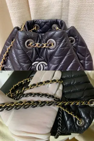 小巴黎二手名牌 真品Chanel 後背包 流浪包 有收據