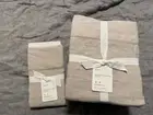 Pottery Barn Belgian Flax Linen Queen Sheet Set Plus 2 Standard Pillowcase