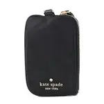 KATE SPADE 尼龍零錢袋識別證掛帶票卡夾-黑色