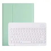 Catzon iPad keyboard case with Retro Round Keys Ultra-thin Wireless Bluetooth Keyboard for iPad 9.7/10.2/10.5-Green