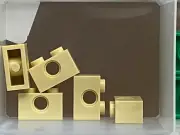 LEGO Parts - Tan Technic Brick 1 x 2 w Hole - No 3700 - QTY 5