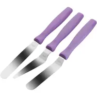 在飛比找PChome24h購物優惠-IBILI 迷你蛋糕抹刀3件(紫)