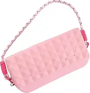 Silicone Small Makeup Bag - Travel Makeup Brush Holder | Make Up Brushes Holder Case | Travel Toiletry Bag Zipper Key Phone Organizer Pouch for Friends Wives Daughters Nieces Girlfriends Mothers