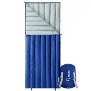 Down Sleeping Bag, 650 Fill Power Ultralight Warm Weather Summer Compact Wate...