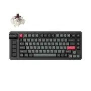 Keychron Lemokey L1 QMK/VIA Fully Assembled Knob Wireless Custom Gaming Carbon Black Keyboard - Gateron Jupiter Brown [LEMOKEYL1M3]