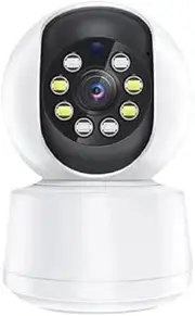 Indoor Security Camera, 2K UHD Security Camera, Pet Dog Baby Camera with Phone app, Color Night Vision, Human Pet Auto Tracking, 360 Pan-Tilt WiFi Cameras for Home Security, Latest Generation