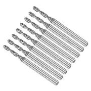 1/8" Shank 2.1mm Tungsten Carbide CNC Precision Micro PCB Drill Bits 8-Pieces
