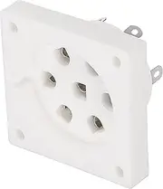 uxcell 7pin Tube Socket Ceramics,Vacuum Tube Protect Tube Pin Socket,Tinning Plate Suitable for E2d C3b Tube