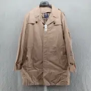 Brooks Brothers Trench Coat Mens 44R Light Beige Khaki Cape Yoke Removable Liner