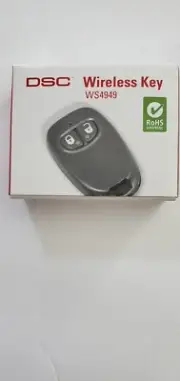 DSC WS4949 Wireless 433mhz 2-button, 3-channel wireless key