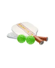 Jonathan Adler Basketweave Pickleball Set