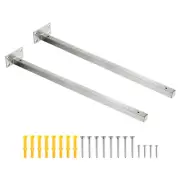 Floating Shelf Bracket,2 Pack 20 Inch Hidden Wall Mounted Shelf Supports(Silver)