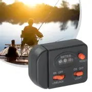 Versatile Fishing Line Counter Clip On Rod Meter Gauge for Various Rod Sizes
