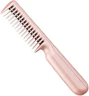 VINTORKY Unisex Rechargeable Hair Straightener Brush Portable Mini Comb Dual Function Straightener Pink