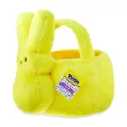 PEEPS JUMBO SIZE Yellow Bunny Plush Easter Bunny Basket With Handle! - NEW!