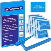 Micro Band Non Toxic Face Care Mole Wart Tool For Small To Medium Blue Skin Tag Removal Kit With Cleansing Swabs Home Use Adult