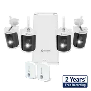AllSecure650 2K Wireless Security Kit with 4 x Wire-Free Cameras, Sensors & Power Hub | SWNVK-650KH4SENS