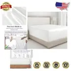 Luxury California King Fitted Sheet - Soft 400 Thread Count Cotton Sateen