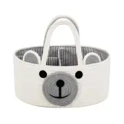Baby Diaper Caddy Organizer, Cotton Rope Nursery Storage Basket for Diapers, ...