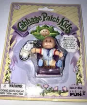 2004 Cabbage Patch Kids Bald Boy Baby Doll Keychain Key Chain NIP