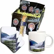 3dRose cgb_65201_1 Mendenhall Glacier Alaska Photography-Coffee Gift Basket, Multicolor