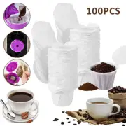 100Pcs Paper Coffee Filters for Coffee Makers Unbleached Natural Coffee teshR