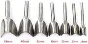 Yaetek 7 Sizes DIY V-Shaped Leather Cuttting Craftstool Leathercraft Punch Cutter Tools for Strap Belt Bag Wallet (15mm, 20mm, 25mm, 30mm, 35mm, 40mm, 45mm)