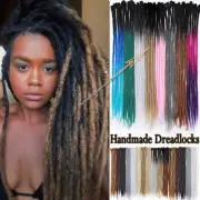 AU Handmade Dreadlocks Extensions Single End Dreads Crochet Faux Locs Synthetic