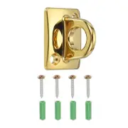 Rope Stanchion Wall Plate Hook Large Loop Hanging Circle Hook Gold