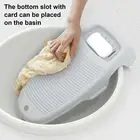Washboard Compact Portable Hand Washing Board with Drainage Holes Soap Holder
