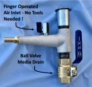 Sand Blast Cabinet Metering Valve with brass Media Drain Harbor Freight Upgrade