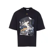 [Off-white] Off-white Cupid-print Crewneck T-shirt XXXL BLACK
