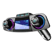 Car FM Transmitter MP3 Player Bluetooth Hands-Free Audio Adapter W/2 USB Charge (for: MG)