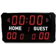 18.7in Digital Scoreboard, 11 Digits Display, Professional 14/24 Seconds Shot Scoreboard, IR Remote Control, for Basketball Baseball Football Tennis