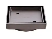 Smart Tile Insert Floor Waste Shower Grate Gunmetal Smart