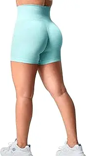 YEOREO Amplify Scrunch Workout Shorts for Women Bright Summer Colors Intensify Running Gym Yoga Seamless Biker Shorts