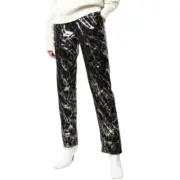RtA Ash Leopard Sequin Pants Sterling Leopard M