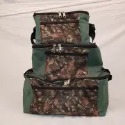 Woodland Creek Green/Camo Cooler Set/3 Sz Square Soft Coolers NEW Bug Out Bags